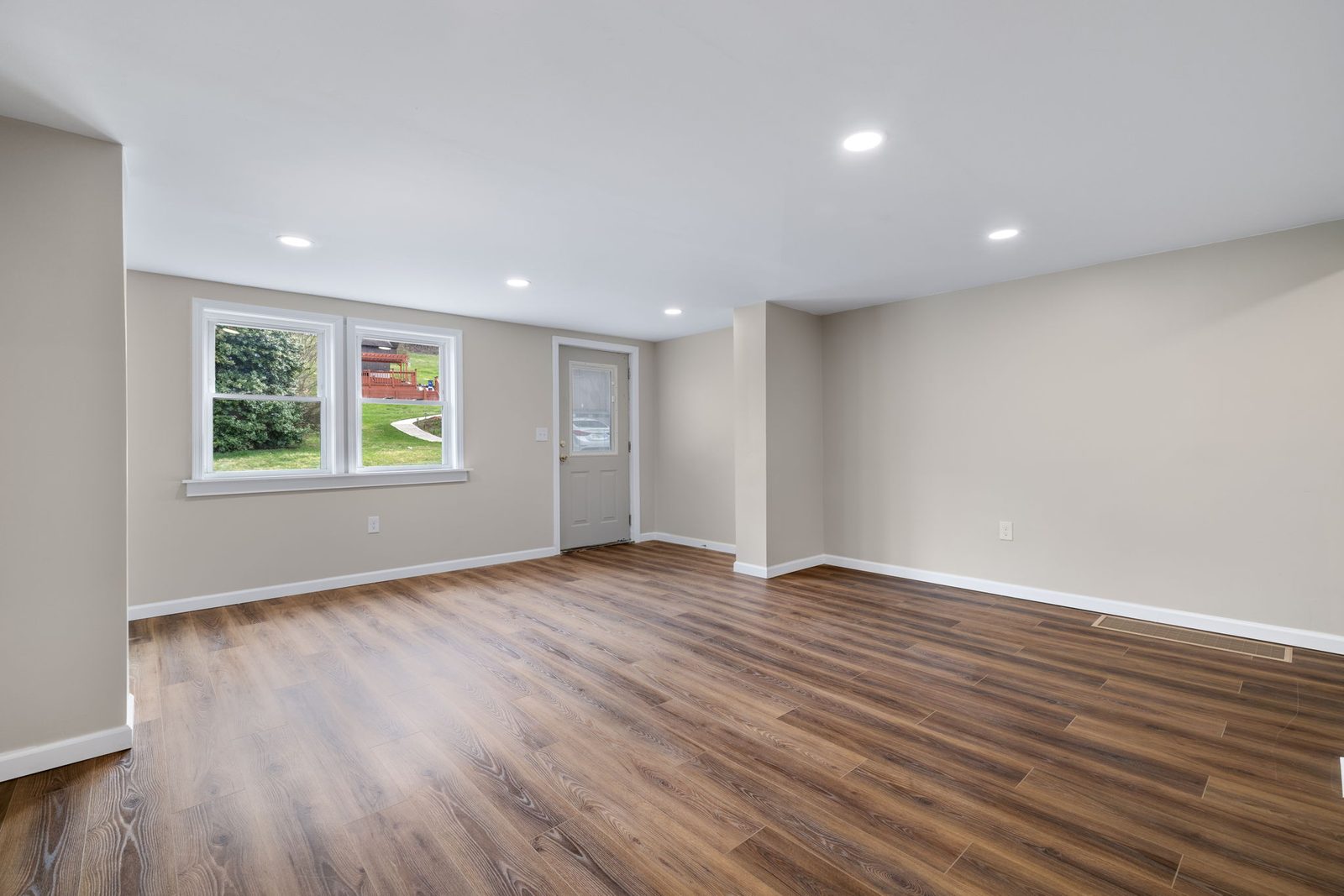 Room addition recessed lighting