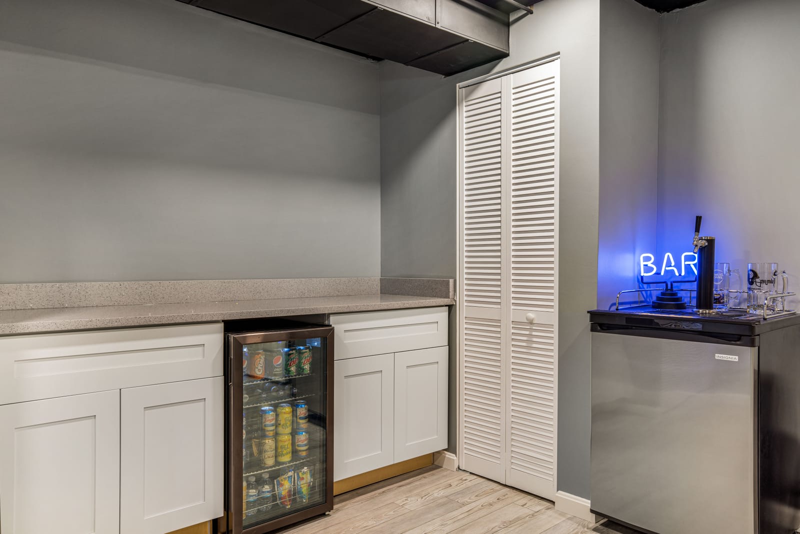 Basement build out installation in Pittsburgh