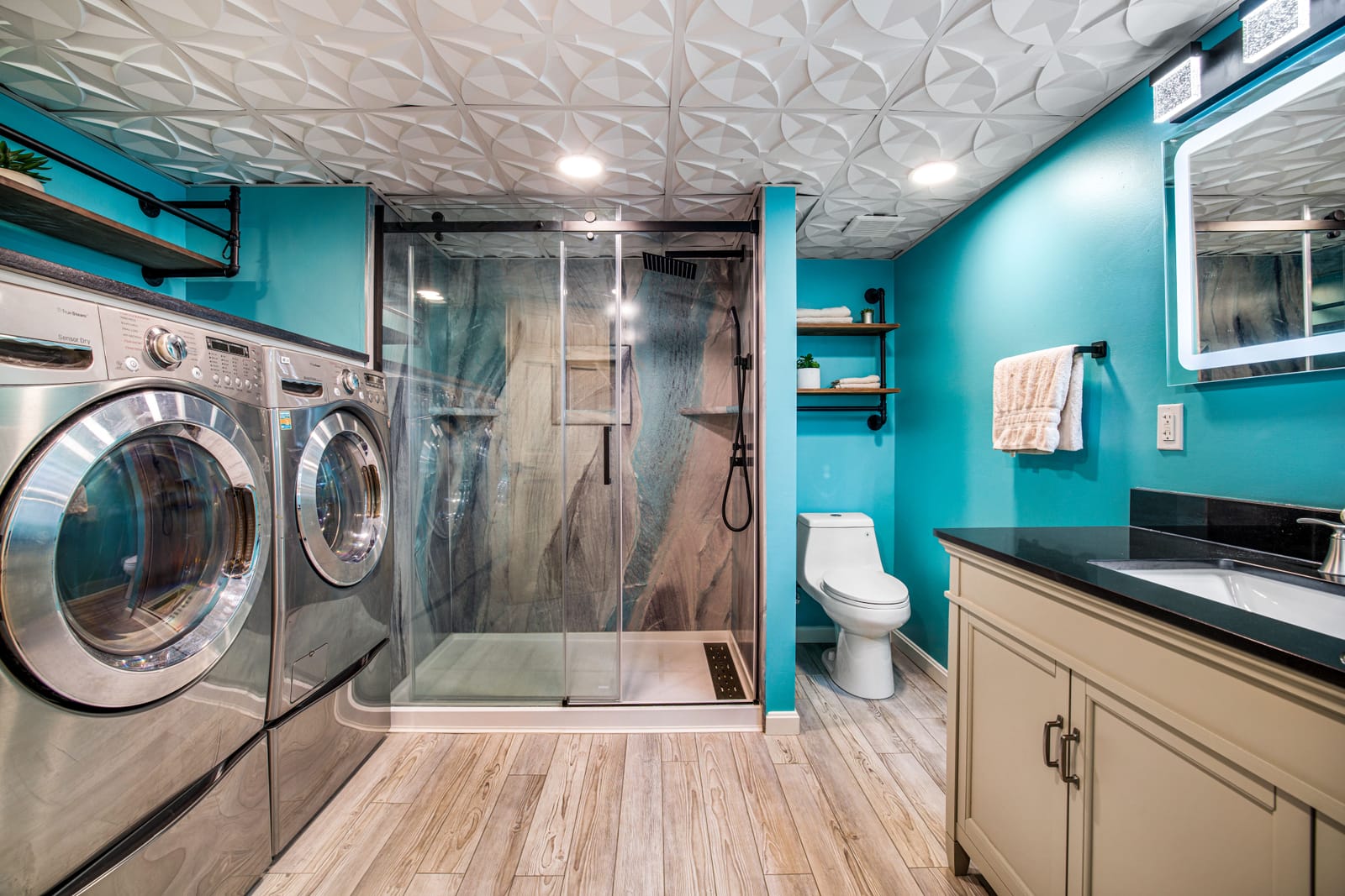 Basement ceiling installation in Pittsburgh