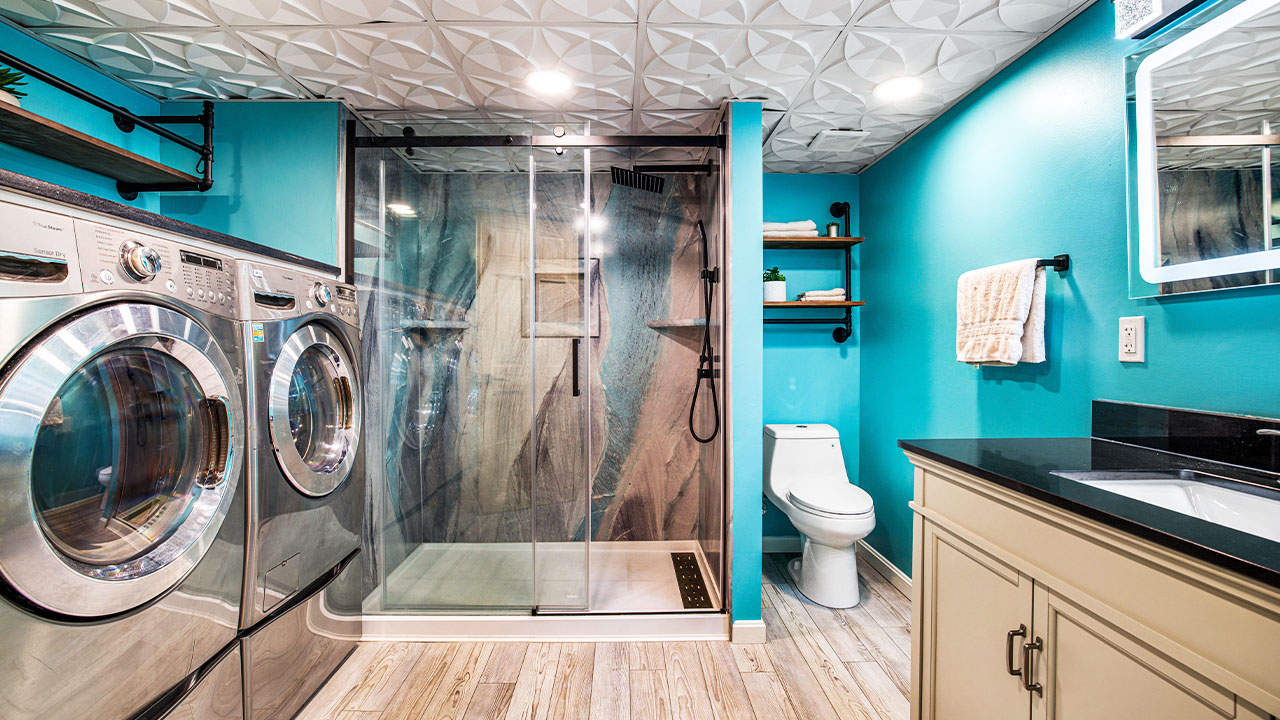 Basement installation by contractors in Pittsburgh