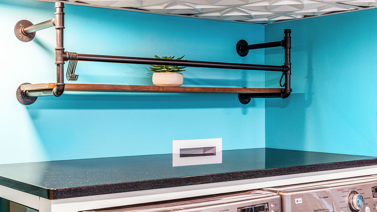 Basement laundry room installation in Pittsburgh