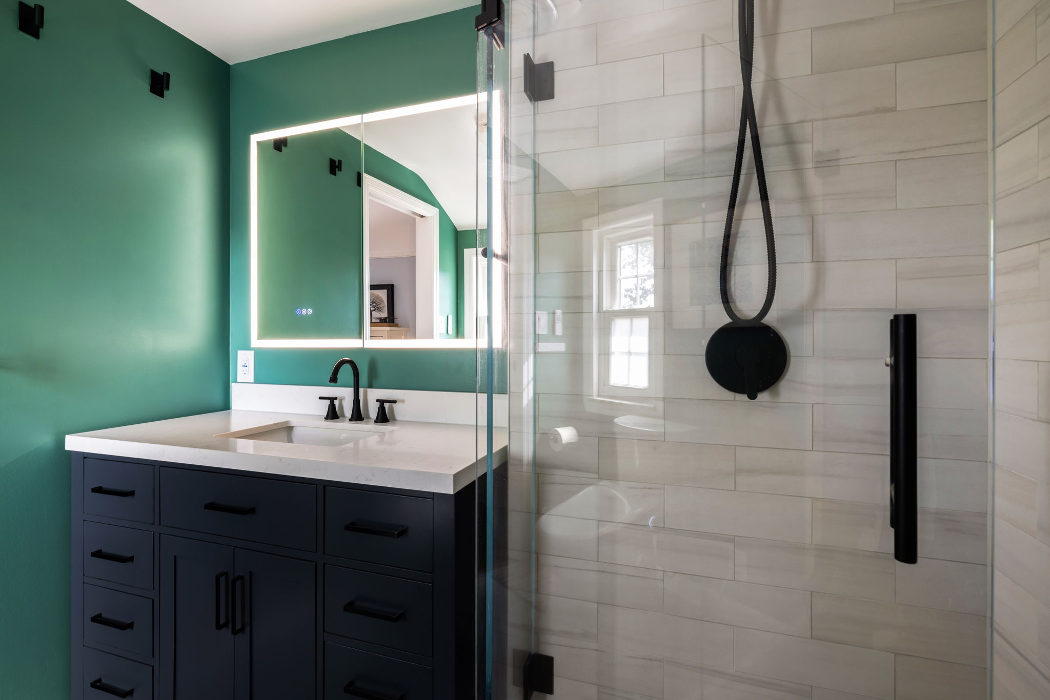 Bathroom lighting installation in Pittsburgh