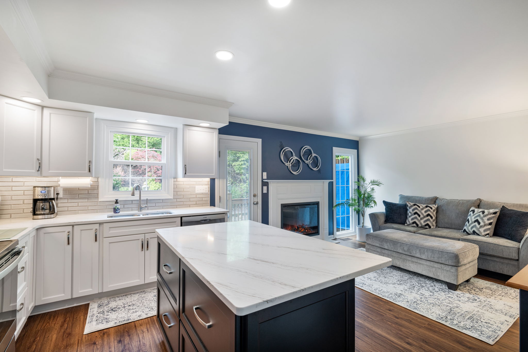 Modern kitchen design with shaker cabinet install
