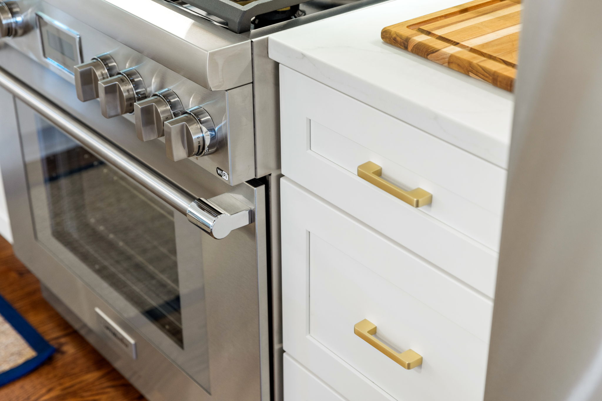Modern kitchen window sink view