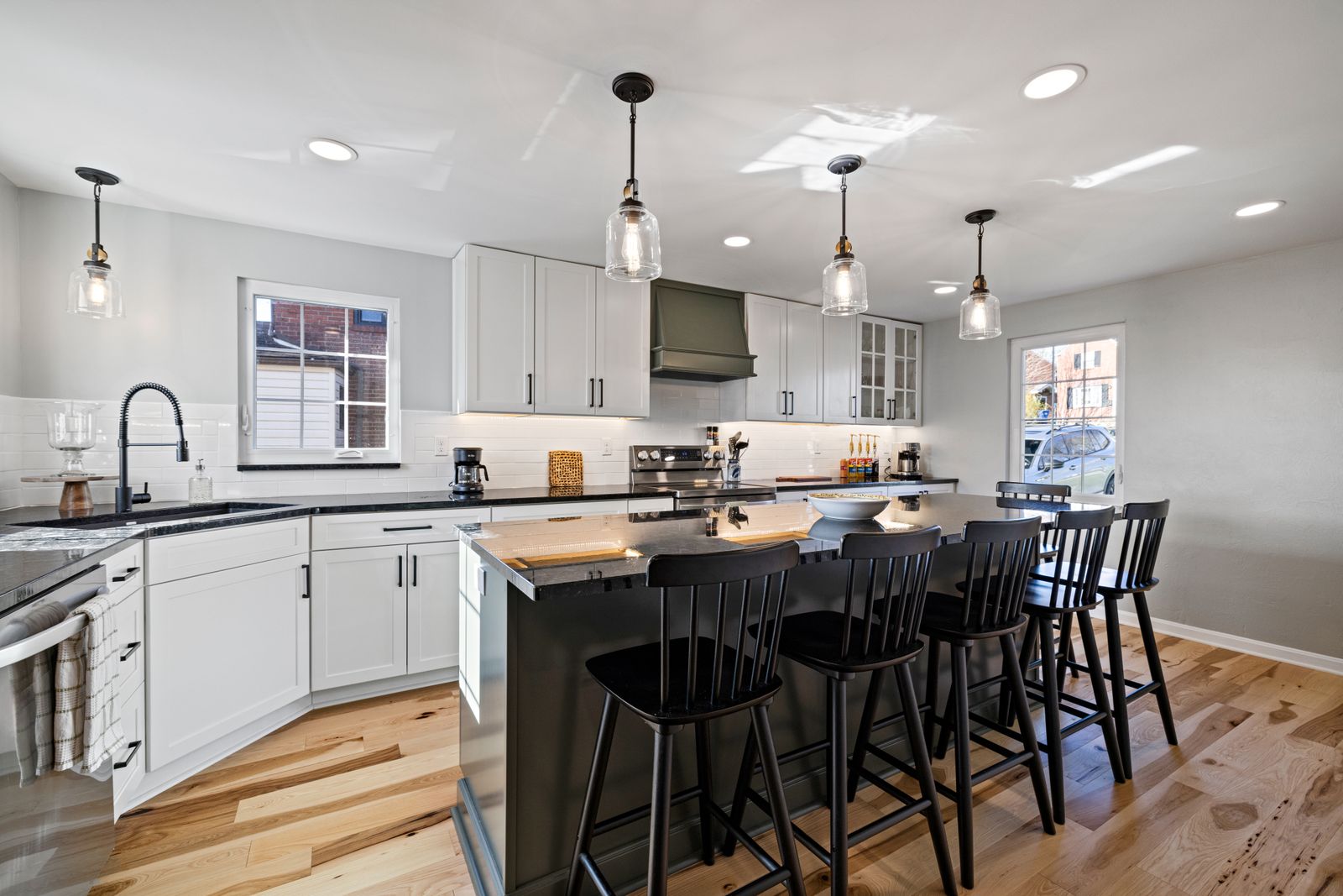 Open concept kitchen and living room remodel