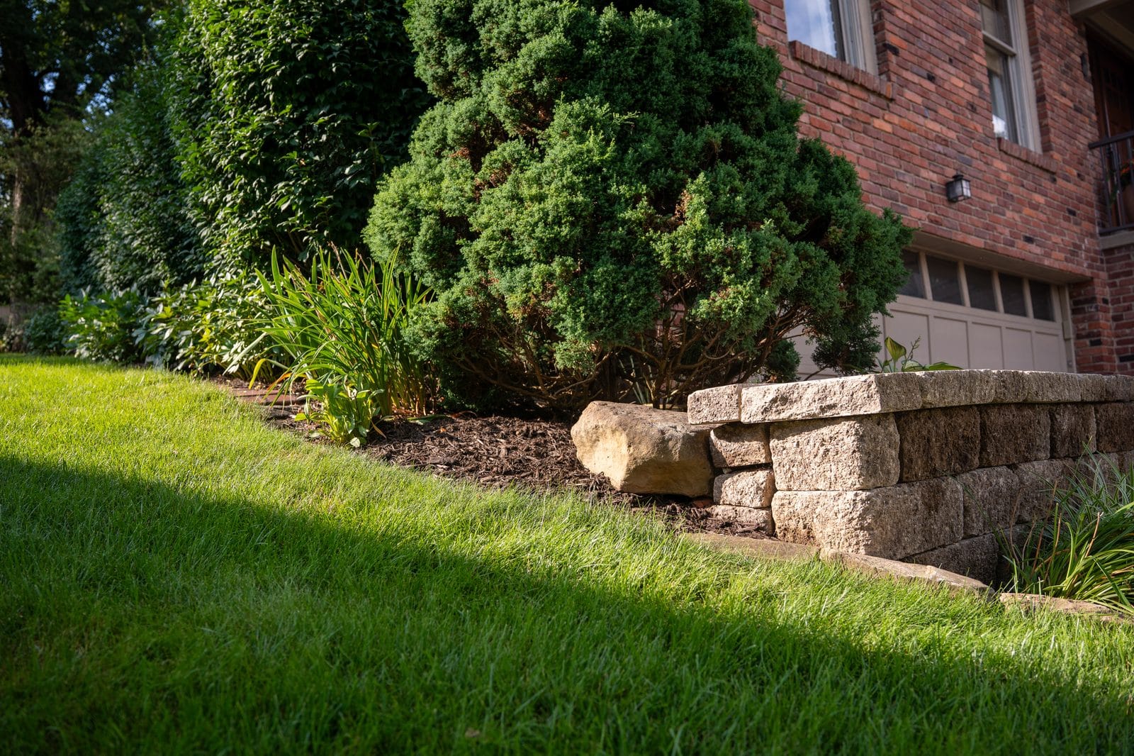Decorative retaining wall in Pittsburgh