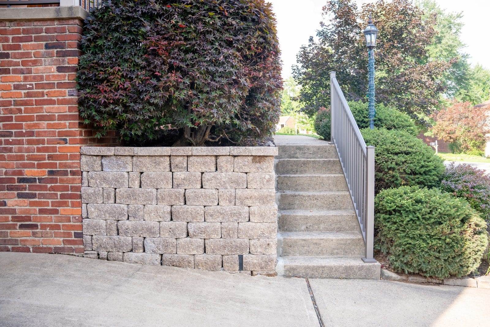Landscape retaining wall in Pittsburgh