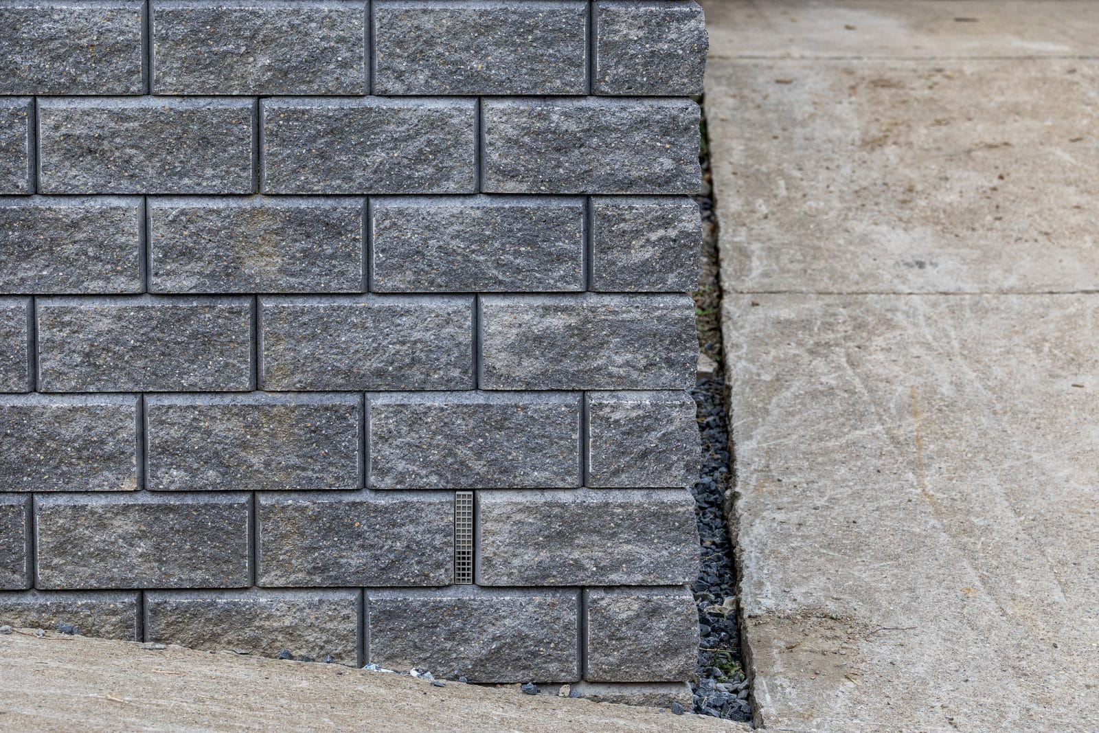 Completed retaining wall project in Pittsburgh